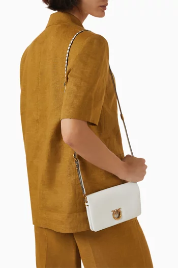 Mini Love Click Soft Crossbody Bag in Leather