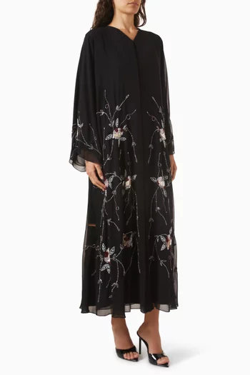 Embellished Abaya in Chiffon