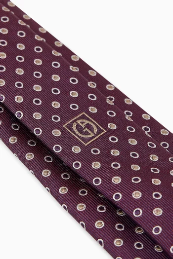 Micro-dot Tie in Silk