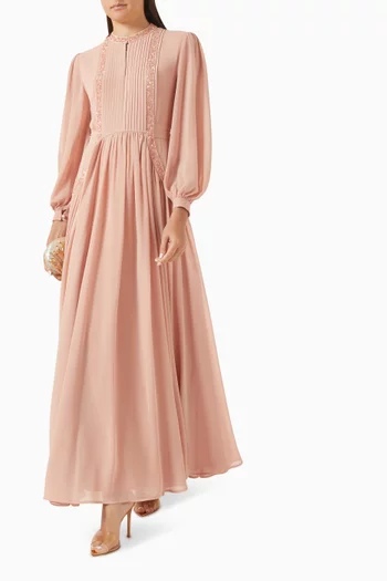 Bead Panel Maxi Dress