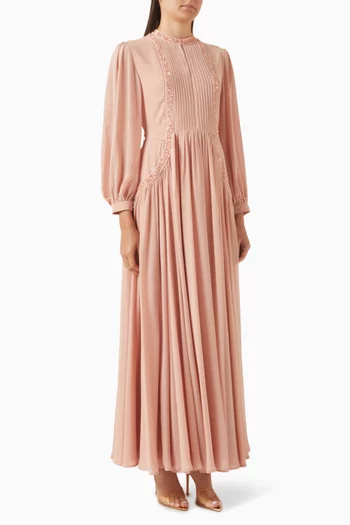 Bead Panel Maxi Dress
