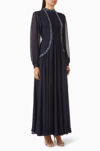 Bead Panel Maxi Dress