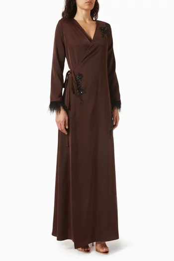 Soir Dress in Mulberry Silk