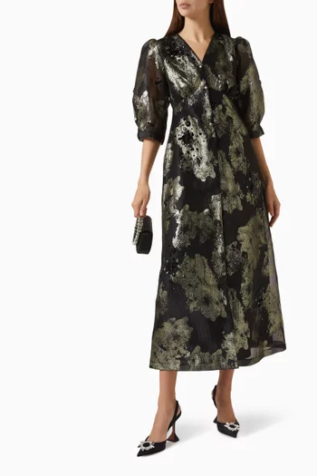 Embroidered Dress in Organza