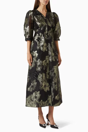 Embroidered Dress in Organza