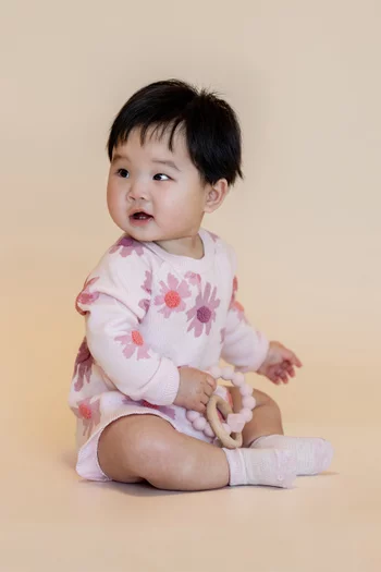 Baby Girl Orchard Bloom Organic Knitted Bodysuit