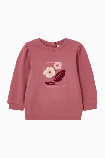 Baby Girl Orchard Bloom Sweatshirt in Cotton