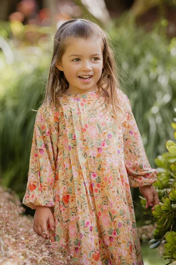 Baby Girl Orchard Bloom Dress in Cotton-blend