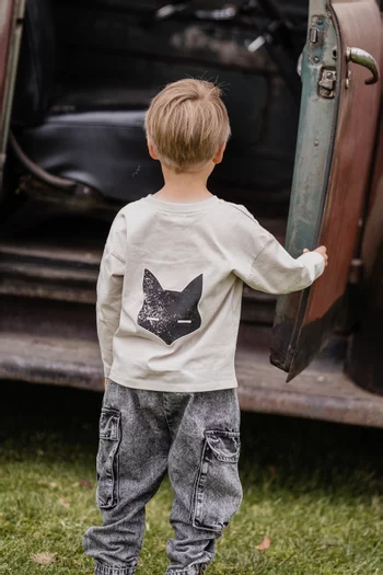 Junior Boy Outback Adventure Fox T-shirt in Cotton