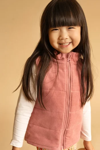 Sleeveless Wild Garden Quilted Vest in Cotton