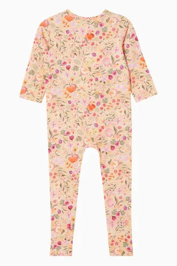 Orchard Bloom Organic Zipsuit