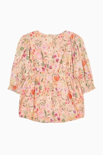 Baby Girl Orchard Bloom Romper in Cotton-blend