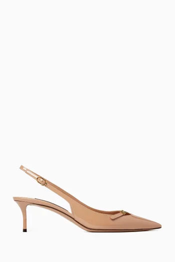 DG 60 Slingback Pumps in Patent Leather