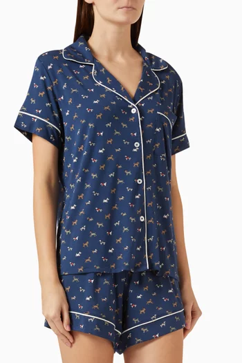 Gisele Printed  Relaxed Short Pyjama Set in TENCEL™ Modal