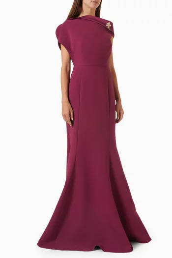 Off-shoulder Maxi Dress