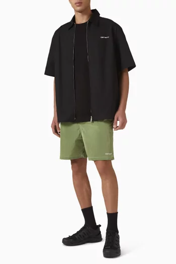 Postal Zip Shirt in Cotton-blend