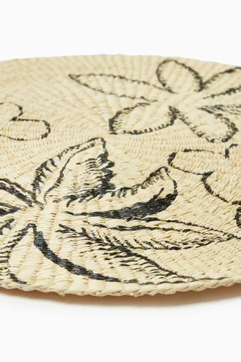 Palmas Round Placemat in Straw