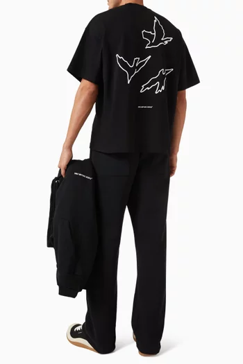Flight Oversized T-shirt in Cotton-jersey