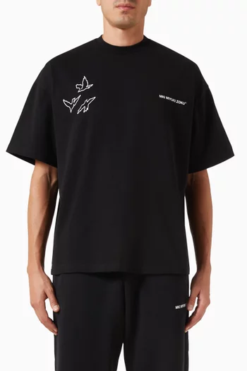 Flight Oversized T-shirt in Cotton-jersey