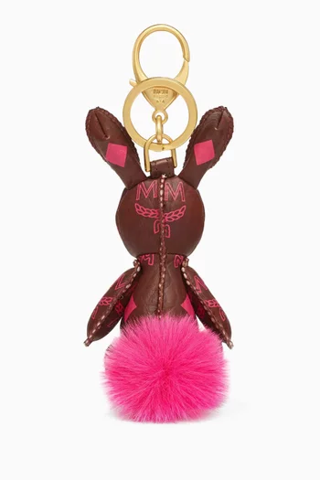 Aren Rabbit Charm in Visetos Canvas