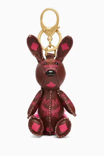 Aren Rabbit Charm in Visetos Canvas