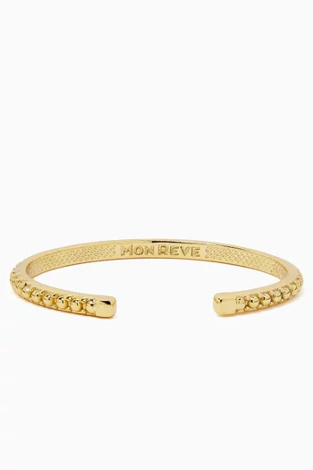 Celestial Thing Cuff Bracelet in Gold-plated Brass