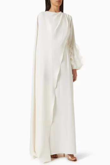 Asymmetrical Draped Gown