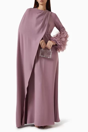 Asymmetrical Draped Gown