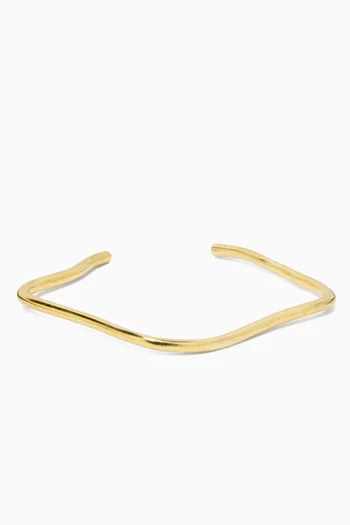 Thin Bangle in Gold-plated Metal