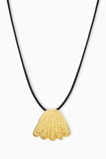 Whisper of the Wind Cord Necklace in Gold-plated Metal