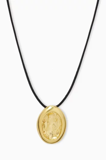 Aesop Cord Necklace in Gold-plated Bronze
