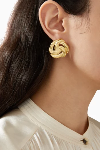 Bal Stud Earrings in Gold-pated Bronze