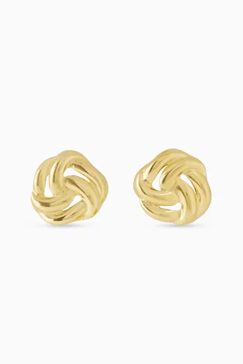 Bal Stud Earrings in Gold-pated Bronze