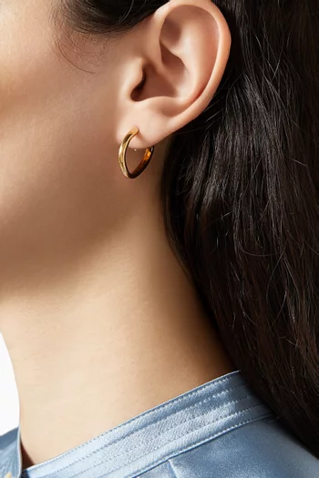 Baby Hoop Earrings in Gold-plated Metal