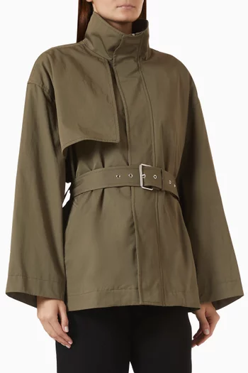 The Short Field Trench Jacket in Cotton