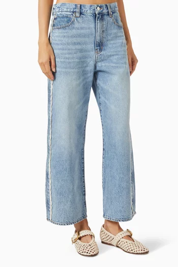 The Crochet Bow Crop Jeans