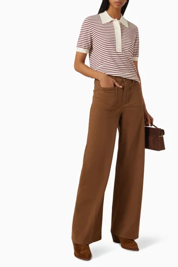 Le Slim Palazzo Harbor Pocket Jeans
