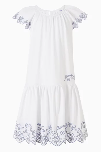 Embroidered Dress in Cotton
