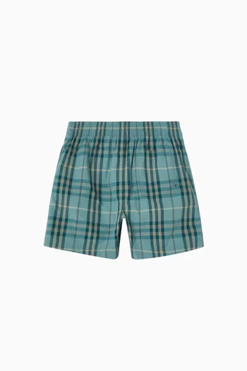 Check Swim Shorts