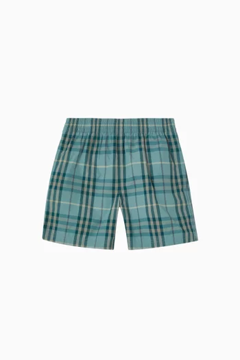 Check Swim Shorts
