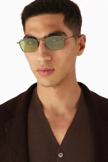 Brit Sunglasses in Recycled Metal & Bioacetate