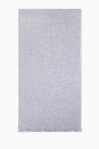 Logo Scarf in Wool