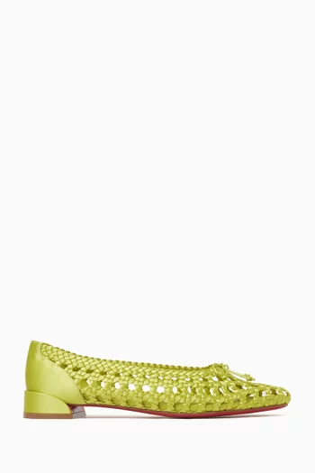 Sweetie Jane Flats in Crepe Satin