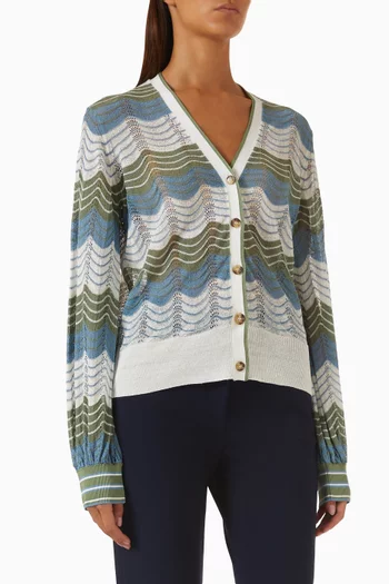 Laurinor Cardigan in Linen-blend