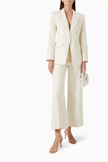 Cassidee Wide-leg Pants in Cotton Twill