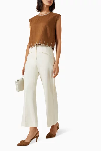 Kessan Top in Linen