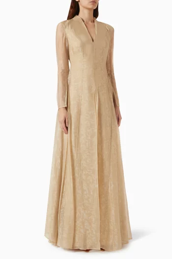 Nha Yen Maxi Dress in Chiffon