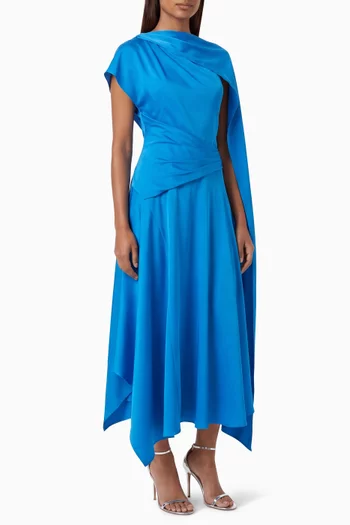 One-shoulder Midi Dress