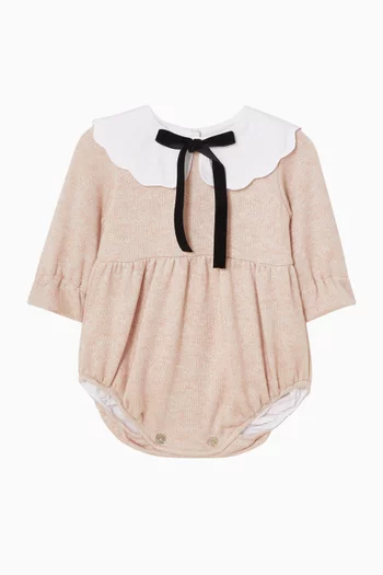 Bow-appliqué Romper
