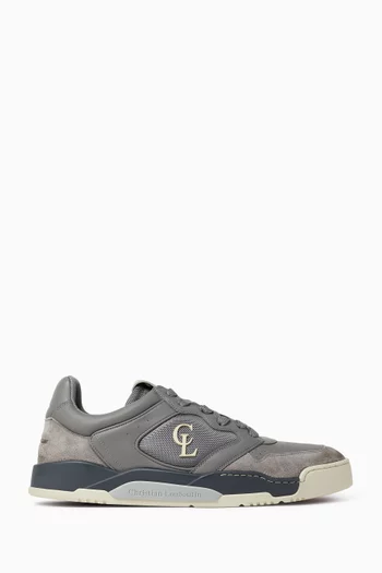 Bsktball 1 Retro Sneakers in Veau Velours & Leather